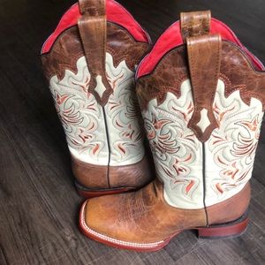 Cowgirl boots. New, never used. From pet and smoke free home